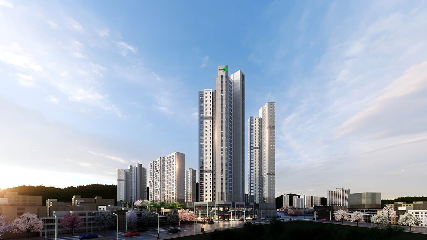 울산 호수공원 에일린의 뜰 2단지 조감도