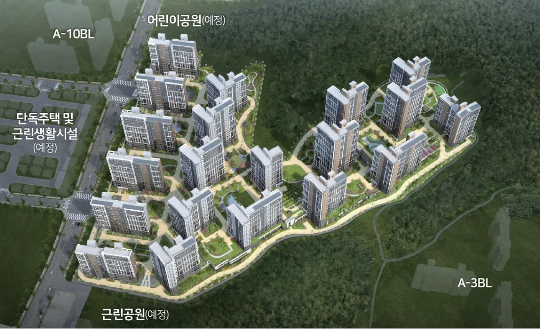 울산 다운2지구 우미린 더 시그니처 조감도(CG)