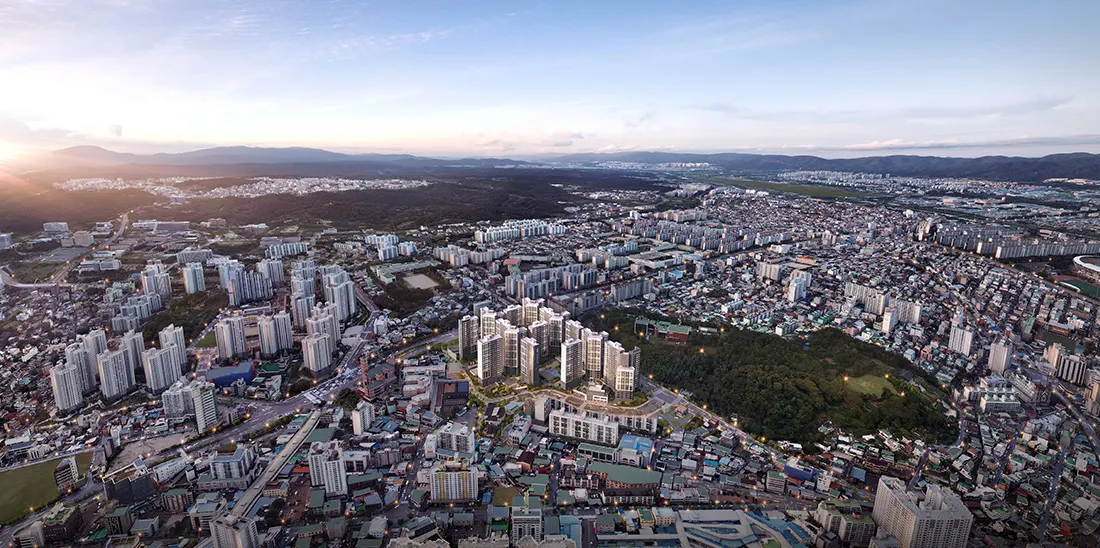더샵 시에르네 항공 조감도(CG)